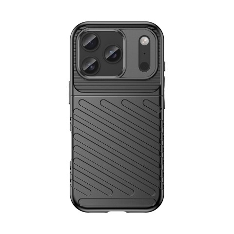 
„iPhone 17 Pro“ „Thunder“ dėklas – juodas
