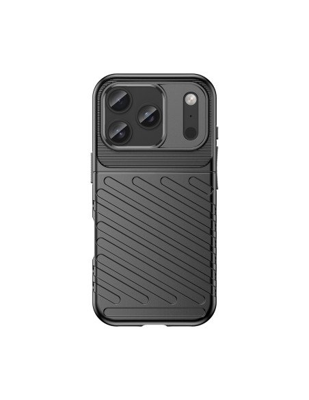 
„iPhone 17 Pro“ „Thunder“ dėklas – juodas
