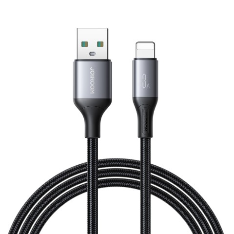 
USB-A laidas – iPhone Lightning Flash serijos 3A 1 m – juodas
