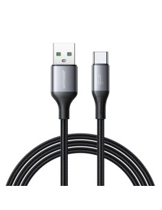 
USB-A - USB-C Flash serijos 3A 1 m kabelis - juodas
