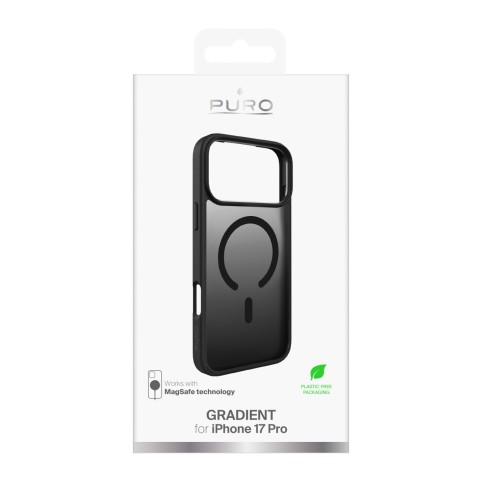 
„iPhone 17 Pro“ TPU gradientinis „MagSafe“ dėklas – juodas
