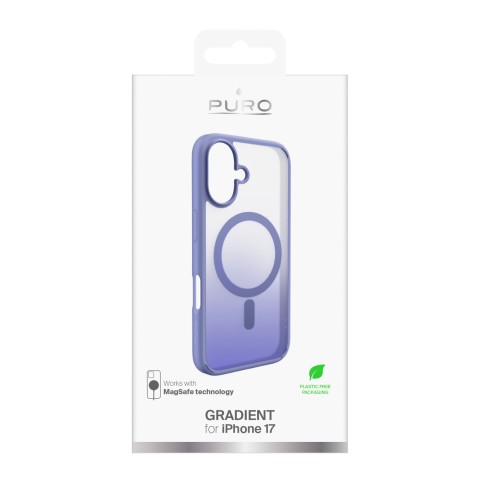 
„iPhone 17“ TPU gradientinis „MagSafe“ dėklas – violetinis
