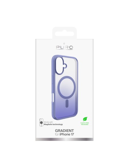 
„iPhone 17“ TPU gradientinis „MagSafe“ dėklas – violetinis
