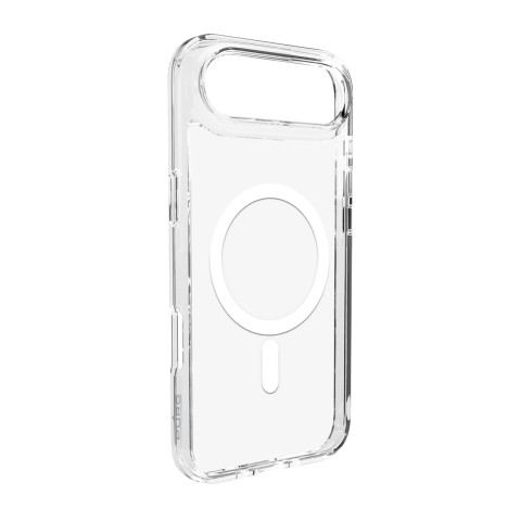 
„iPhone 17 Air TPU PC Lite MagSafe“ galinis dėklas – permatomas baltas žiedas
