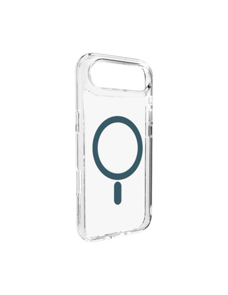 
„iPhone 17 Air TPU PC Lite MagSafe“ galinis dėklas – permatomas turkio spalvos žiedas
