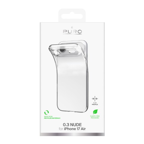 
iPhone 17 Air TPU dėklas 0.3, kūno spalvos, itin plonas – permatomas
