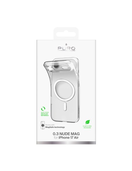 
iPhone 17 Air TPU 0.3 MAG itin plonas MagSafe dėklas – skaidrus
