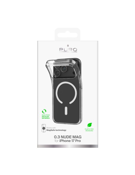 
iPhone 17 Pro TPU 0.3 MAG itin plonas MagSafe dėklas – skaidrus
