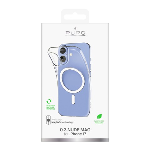 
iPhone 17 TPU 0.3 MAG itin plonas MagSafe dėklas – skaidrus
