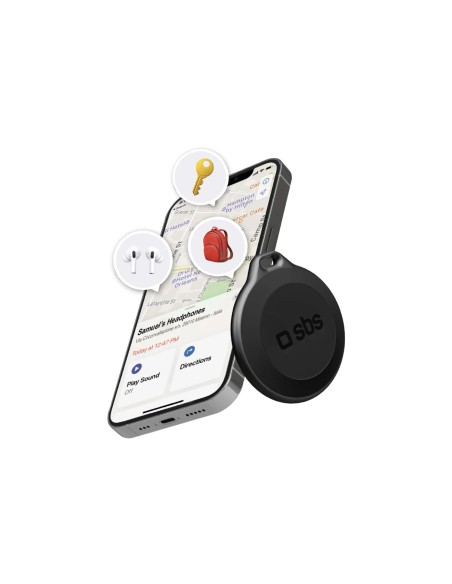 
„Apple Find My Track My Circle“ vandeniui atsparus IP65 suderinamas lokatorius – juodas
