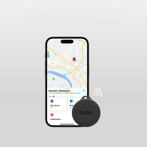 
„Apple Find My Track My Circle“ vandeniui atsparus IP65 suderinamas lokatorius – juodas
