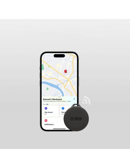 
„Apple Find My Track My Circle“ vandeniui atsparus IP65 suderinamas lokatorius – juodas
