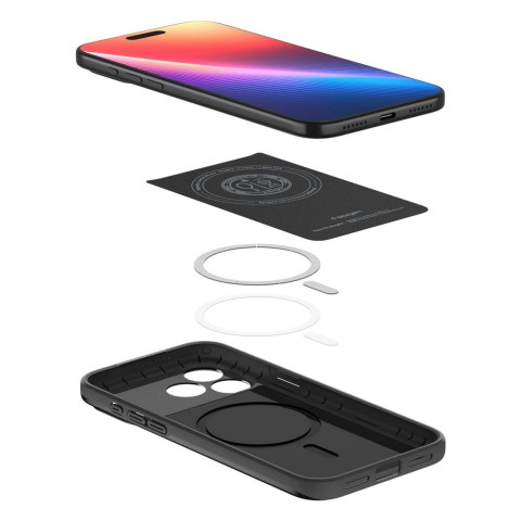 
„iPhone 17 Pro“ plonas „MagSafe“ apsauginis dėklas – juodas
