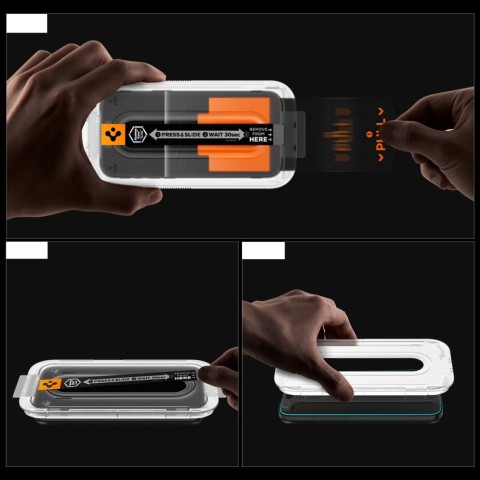 
Privatumo stiklas su aplikatoriumi, skirtas iPhone 16 Pro / 17 / 17 Pro Glas.TR EZ Fit Pro
