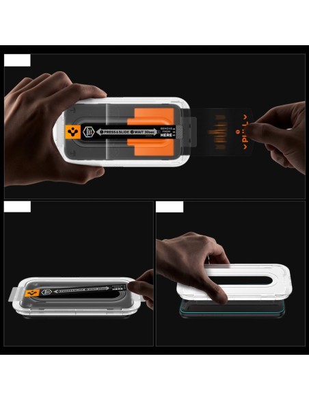 
Privatumo stiklas su aplikatoriumi, skirtas iPhone 16 Pro / 17 / 17 Pro Glas.TR EZ Fit Pro
