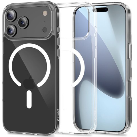 
„iPhone 17 Pro FlexAir Hybrid MagSafe“ dėklas – skaidrus
