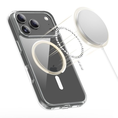 
„iPhone 17 Pro FlexAir Hybrid MagSafe“ dėklas – skaidrus
