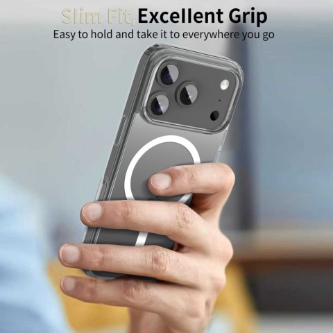 
„iPhone 17 Pro FlexAir Hybrid MagSafe“ dėklas – skaidrus
