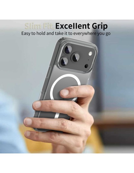
„iPhone 17 Pro FlexAir Hybrid MagSafe“ dėklas – skaidrus
