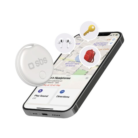 
„Apple Find My Track My Circle“ dviračio raktų ieškiklis – baltas
