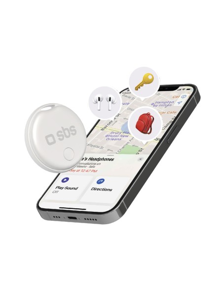 
„Apple Find My Track My Circle“ dviračio raktų ieškiklis – baltas
