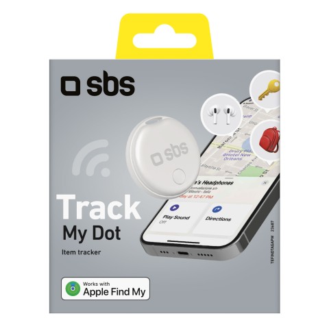 
„Apple Find My Track My Circle“ dviračio raktų ieškiklis – baltas
