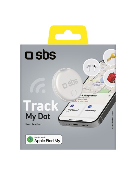 
„Apple Find My Track My Circle“ dviračio raktų ieškiklis – baltas
