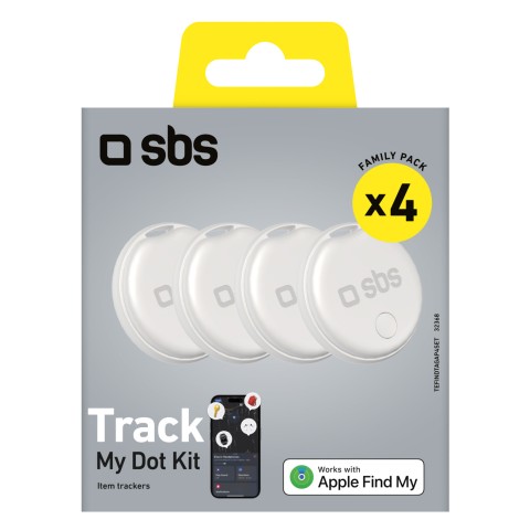 
Dviračio raktų ieškiklis, suderinamas su „Apple Find My Track My Circle“, baltas - 4 vnt.
