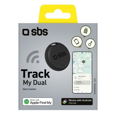 
„Track My Dual“ universalus dviračio raktų ieškiklis – juodas

