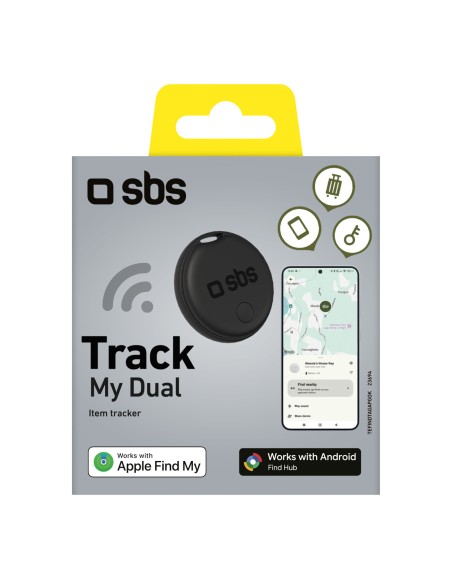 
„Track My Dual“ universalus dviračio raktų ieškiklis – juodas
