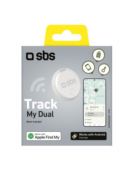 
„Track My Dual“ universalus dviračio raktų ieškiklis – baltas

