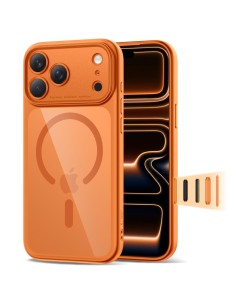 
„Magpeak Magsafe CC“ dėklas, skirtas „iPhone 17 Pro Max“ – permatomai oranžinis
