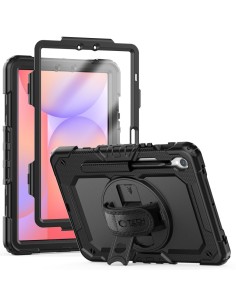 
Dėklas su stovu ir dirželiu, skirtas „Samsung Galaxy Tab S9 FE 10.9& 39 & 39 X510 / X516B Solid360“ – juodas
