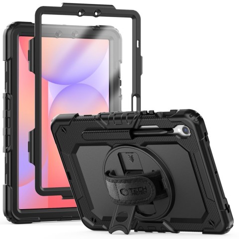 
Dėklas su stovu ir dirželiu, skirtas „Samsung Galaxy Tab S9 FE 10.9& 39 & 39 X510 / X516B Solid360“ – juodas
