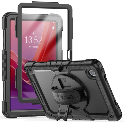 
Dėklas su stovu, laikikliu ir dirželiu, skirtas Lenovo Tab M11& 39 & 39 11.0 TB-330 Solid360 - juodas
