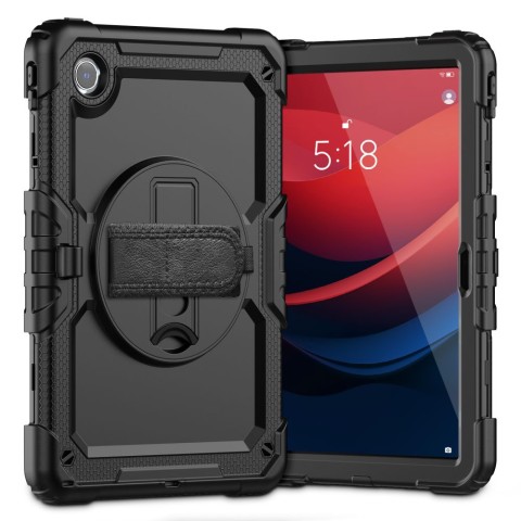 
Dėklas su stovu, laikikliu ir dirželiu, skirtas Lenovo Tab M11& 39 & 39 11.0 TB-330 Solid360 - juodas
