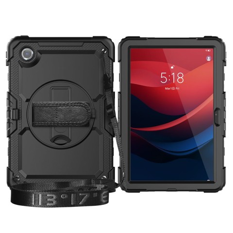 
Dėklas su stovu, laikikliu ir dirželiu, skirtas Lenovo Tab M11& 39 & 39 11.0 TB-330 Solid360 - juodas
