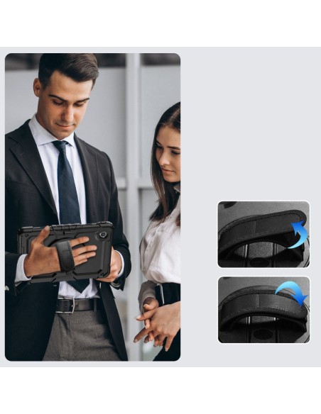 
Dėklas su stovu, laikikliu ir dirželiu, skirtas Lenovo Tab M11& 39 & 39 11.0 TB-330 Solid360 - juodas
