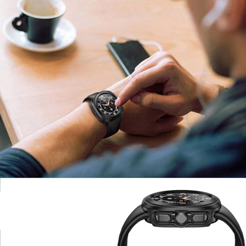 
„Defense360“ „Samsung Galaxy Watch Ultra“ 47 mm dėklas – juodas
