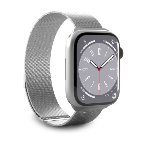 
„Apple Watch“ nerūdijančio plieno Milano apyrankė (42, 44, 45, 49 mm) – sidabrinė
