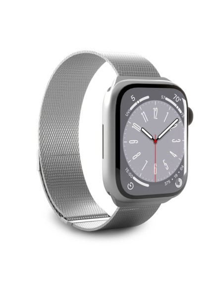 
„Apple Watch“ nerūdijančio plieno Milano apyrankė (42, 44, 45, 49 mm) – sidabrinė
