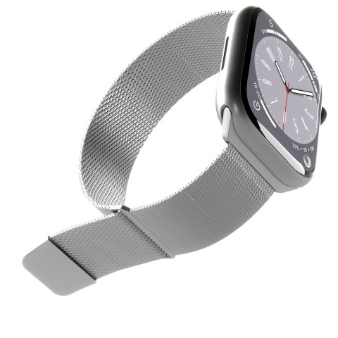 
„Apple Watch“ nerūdijančio plieno Milano apyrankė (42, 44, 45, 49 mm) – sidabrinė
