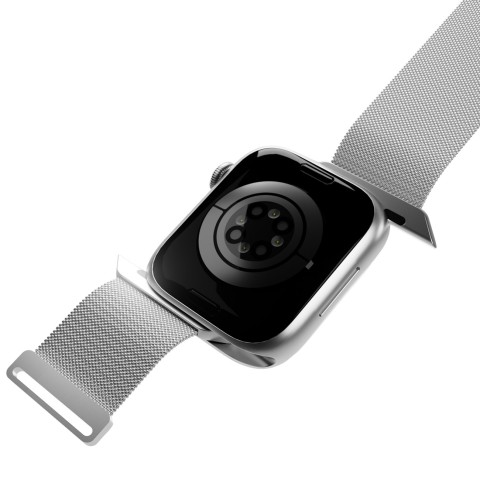 
„Apple Watch“ nerūdijančio plieno Milano apyrankė (42, 44, 45, 49 mm) – sidabrinė
