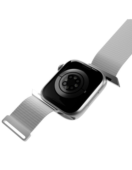 
„Apple Watch“ nerūdijančio plieno Milano apyrankė (42, 44, 45, 49 mm) – sidabrinė
