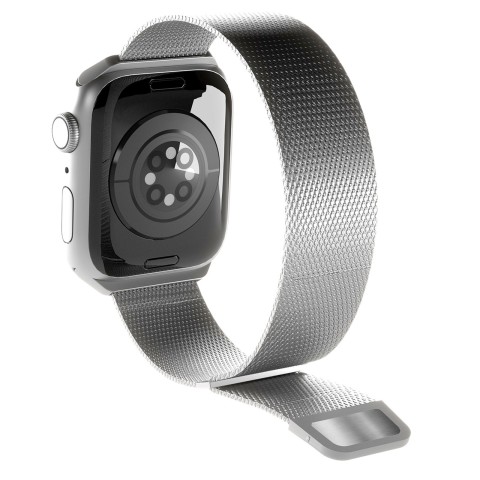 
„Apple Watch“ nerūdijančio plieno Milano apyrankė (42, 44, 45, 49 mm) – sidabrinė
