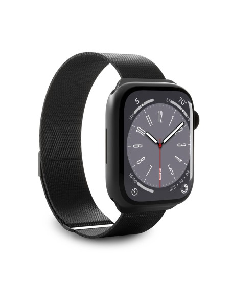 
„Apple Watch“ dirželis, 42, 44, 45, 49 mm, Milano stiliaus – juodas
