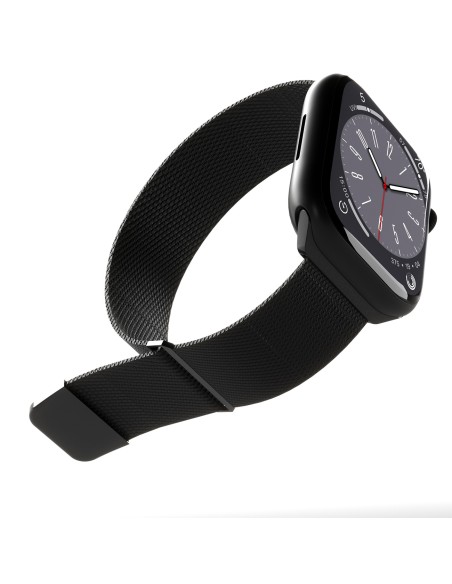 
„Apple Watch“ dirželis, 42, 44, 45, 49 mm, Milano stiliaus – juodas
