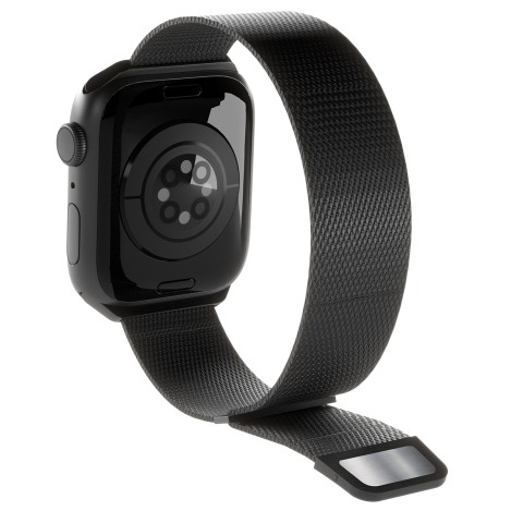 
„Apple Watch“ dirželis, 42, 44, 45, 49 mm, Milano stiliaus – juodas
