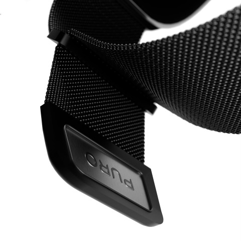
„Apple Watch“ dirželis, 42, 44, 45, 49 mm, Milano stiliaus – juodas
