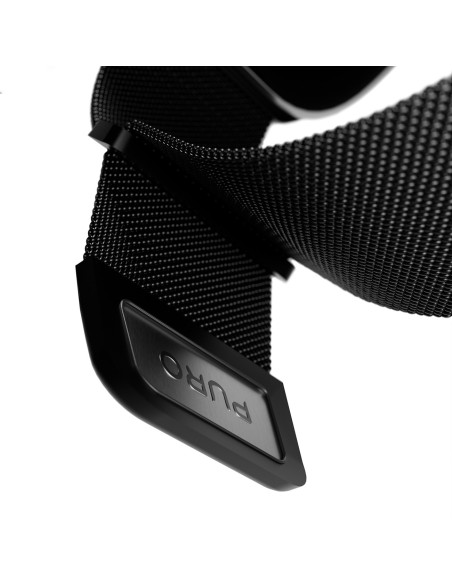 
„Apple Watch“ dirželis, 42, 44, 45, 49 mm, Milano stiliaus – juodas
